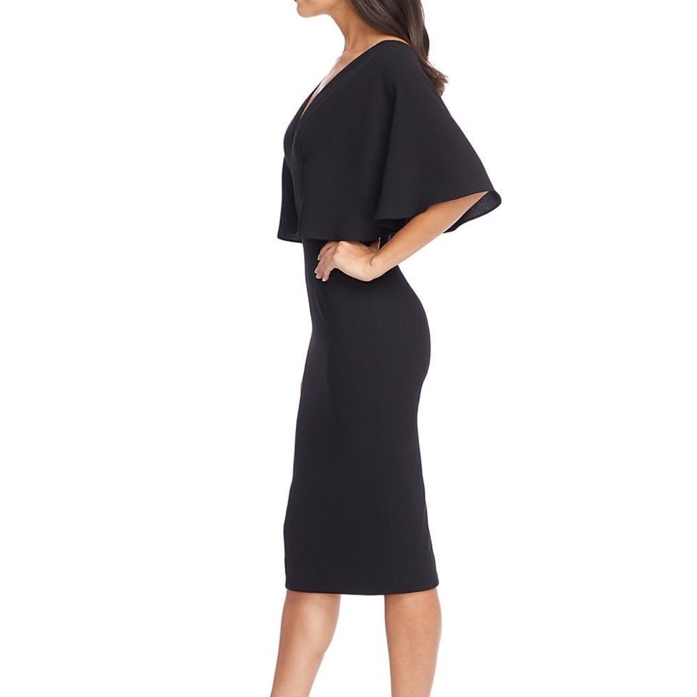 Dress The Population Louisa Flutter-Sleeve Dress - Picture 4 of 7